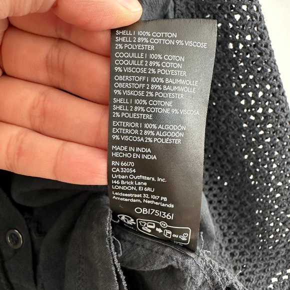 NEW Free People Tunic Womens Medium 100% Cotton Lagenlook Hooded Mesh Top Blouse - Picture 10 of 11